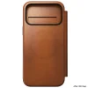 Apple iPhone 18 Pro Max / 17 Pro Max sedlovohnedé Nomad Modern Leather Folio prémiové flipové puzdro z kože Horween thumbnail