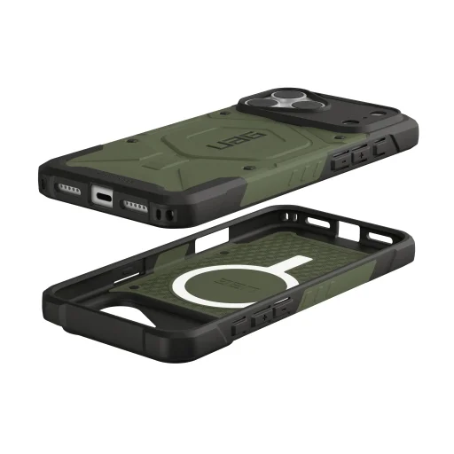 iPhone 18 Pro Max / 17 Pro Max olívazöld UAG Pathfinder MagSafe ütésálló tok - 12