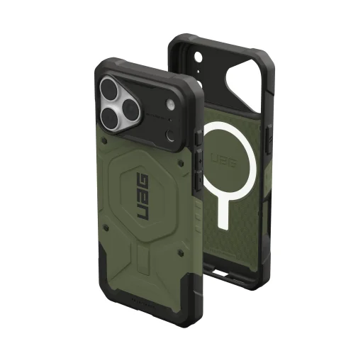 iPhone 18 Pro Max / 17 Pro Max olívazöld UAG Pathfinder MagSafe ütésálló tok - 13