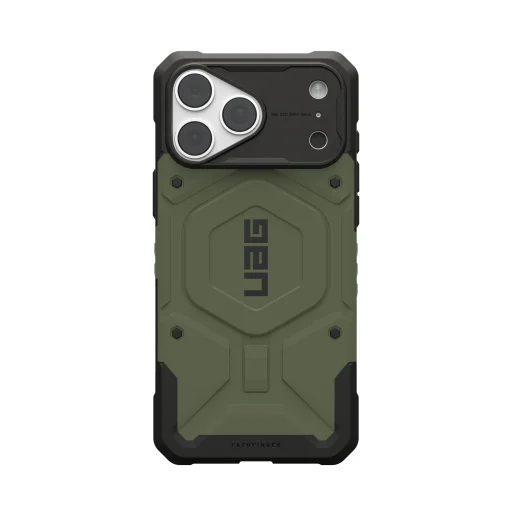 iPhone 18 Pro Max / 17 Pro Max olívazöld UAG Pathfinder MagSafe ütésálló tok - 14