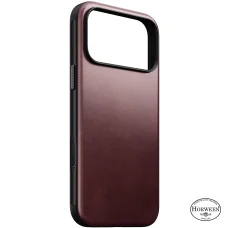 iPhone 18 Pro Max / 17 Pro Max bordové prémiové kožené puzdro Nomad Modern Leather (Horween)