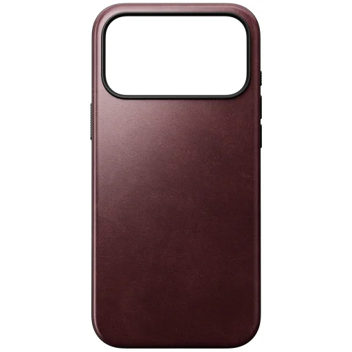 iPhone 18 Pro Max / 17 Pro Max bordové prémiové kožené puzdro Nomad Modern Leather (Horween) - 4
