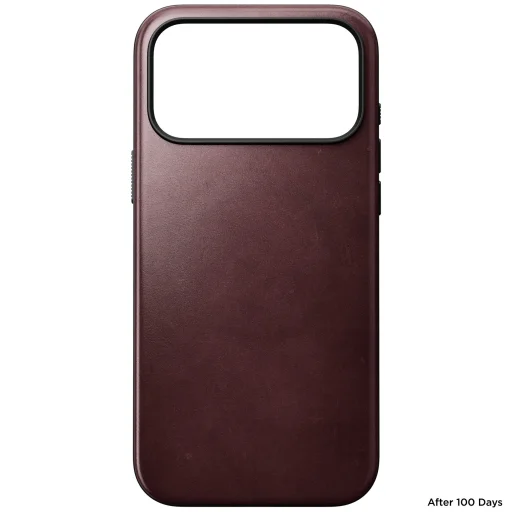 iPhone 18 Pro Max / 17 Pro Max bordové prémiové kožené puzdro Nomad Modern Leather (Horween) - 6