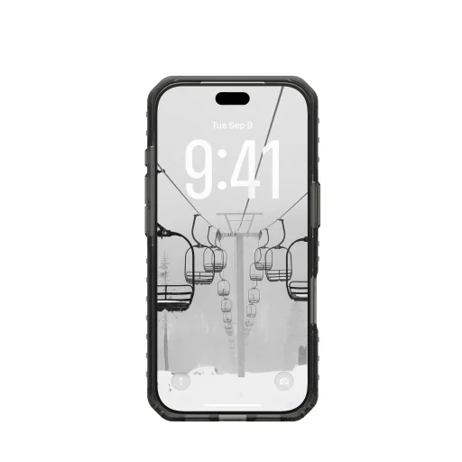 iPhone 18 Pro / 17 Pro popolavo sivý/čierny UAG Plyo LT MagSafe ochranný kryt - 15