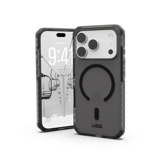 iPhone 18 Pro / 17 Pro hamuszürke/fekete UAG Plyo LT MagSafe védőtok - 1