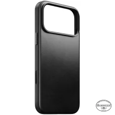 iPhone 18 Pro Max / 17 Pro Max čierne ochranné puzdro Nomad Traditional Leather Case z kože Horween