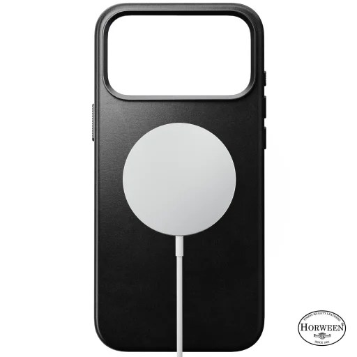 iPhone 18 Pro Max / 17 Pro Max čierne ochranné puzdro Nomad Traditional Leather Case z kože Horween - 3