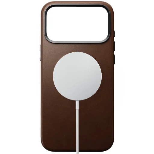 Apple iPhone 18 Pro Max / 17 Pro Max barna Nomad Traditional prémium bőr tok - 2
