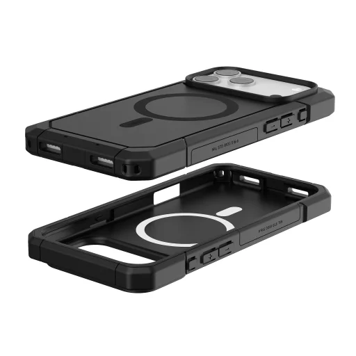 iPhone 18 Pro Max / 17 Pro Max fekete UAG Trooper MagSafe ütésálló tok - 12