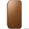 Apple iPhone 18 Pro Max / 17 Pro Max trieslovo hnedé Nomad Modern Leather Folio prémiové peňaženkové puzdro z pravej kože thumbnail