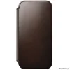 iPhone 18 Pro Max / 17 Pro Max Nomad Modern Leather Folio kožené otváracie puzdro, rustikálna hnedá (Horween) thumbnail