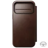iPhone 18 Pro Max / 17 Pro Max Nomad Modern Leather Folio kožené otváracie puzdro, rustikálna hnedá (Horween) thumbnail