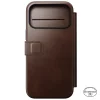 iPhone 18 Pro Max / 17 Pro Max Nomad Modern Leather Folio kožené otváracie puzdro, rustikálna hnedá (Horween) thumbnail