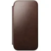 iPhone 18 Pro Max / 17 Pro Max Nomad Modern Leather Folio kožené otváracie puzdro, rustikálna hnedá (Horween) thumbnail