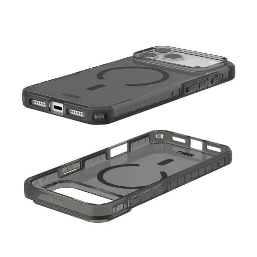 iPhone 18 Pro Max / 17 Pro Max hamuszürke/fekete UAG Plyo LT MagSafe védőtok - 12