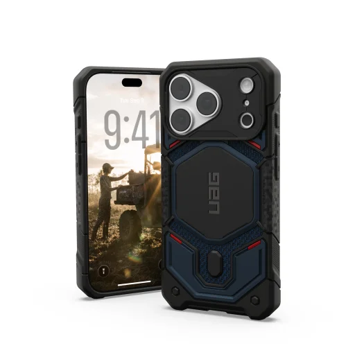 iPhone 18 Pro / 17 Pro UAG Monarch Pro MagSafe kevlár védőtok, tőkés réce kék - 1