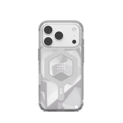 iPhone 18 Pro / 17 Pro áttetsző jég / füstszürke UAG Plyo MagSafe védőtok - 12