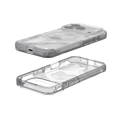 iPhone 18 Pro / 17 Pro áttetsző jég / füstszürke UAG Plyo MagSafe védőtok - 10