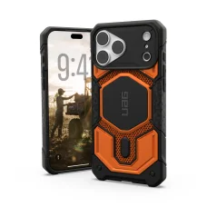 Apple iPhone 18 Pro Max / 17 Pro Max égetett narancssárga UAG Monarch Pro MagSafe Kevlar ütésálló védőtok