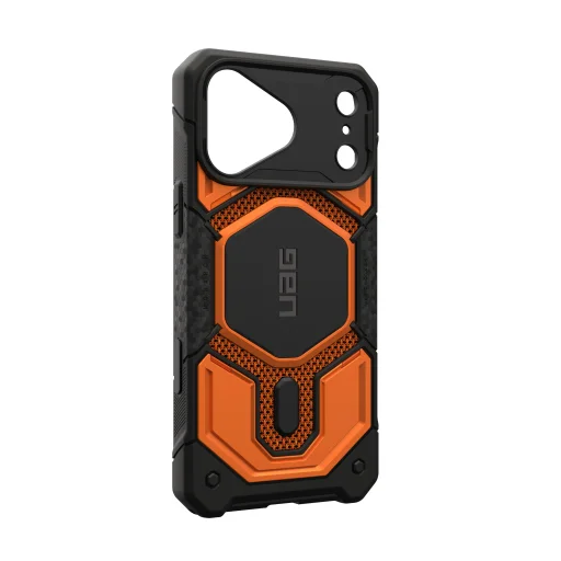 Apple iPhone 18 Pro Max / 17 Pro Max égetett narancssárga UAG Monarch Pro MagSafe Kevlar ütésálló védőtok - 5