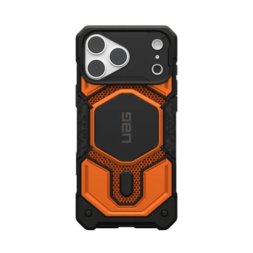 Apple iPhone 18 Pro Max / 17 Pro Max égetett narancssárga UAG Monarch Pro MagSafe Kevlar ütésálló védőtok - 12