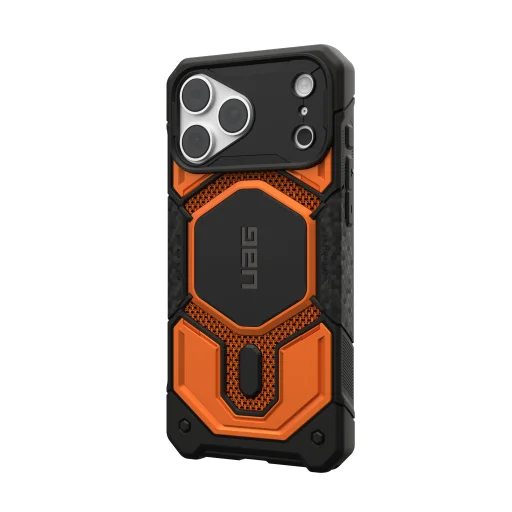 Apple iPhone 18 Pro Max / 17 Pro Max égetett narancssárga UAG Monarch Pro MagSafe Kevlar ütésálló védőtok - 13