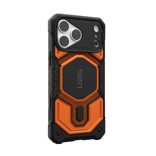 Apple iPhone 18 Pro Max / 17 Pro Max égetett narancssárga UAG Monarch Pro MagSafe Kevlar ütésálló védőtok - 14
