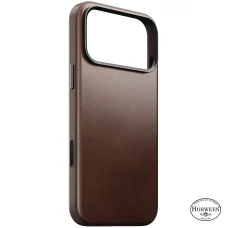iPhone 18 Pro Max / 17 Pro Max rusztikus barna Nomad Traditional valódi bőr tok