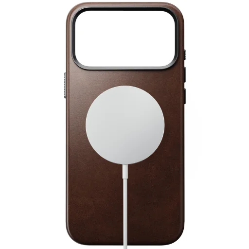 iPhone 18 Pro Max / 17 Pro Max rustikálne hnedé Nomad Traditional puzdro z pravej kože - 2