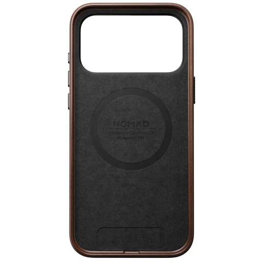 iPhone 18 Pro Max / 17 Pro Max rusztikus barna Nomad Traditional valódi bőr tok - 8