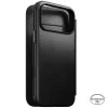 iPhone 18 Pro Max és 17 Pro Max fekete Nomad Modern Leather Folio prémium Horween bőr pénztárcatok thumbnail
