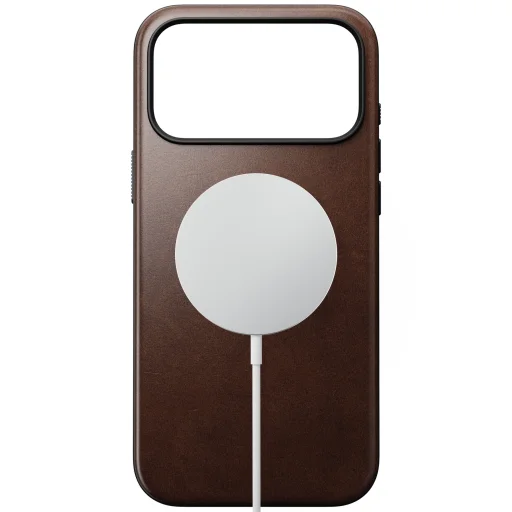 iPhone 18 Pro Max / 17 Pro Max rustikálna hnedá (Horween) Nomad Modern Leather puzdro z pravej kože - 2