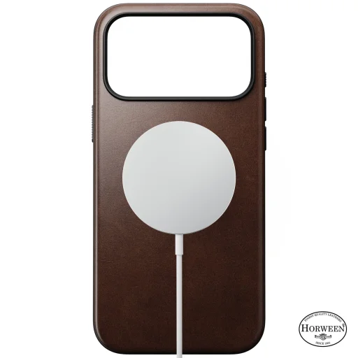 iPhone 18 Pro Max / 17 Pro Max rustikálna hnedá (Horween) Nomad Modern Leather puzdro z pravej kože - 3