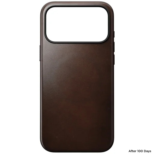 iPhone 18 Pro Max / 17 Pro Max rustikálna hnedá (Horween) Nomad Modern Leather puzdro z pravej kože - 6