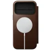 iPhone 18 Pro Max / 17 Pro Max Barna Nomad Modern Leather Folio kinyitható bőrtok thumbnail