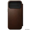 iPhone 18 Pro Max / 17 Pro Max hnedé Nomad Modern Leather Folio otváracie kožené puzdro thumbnail
