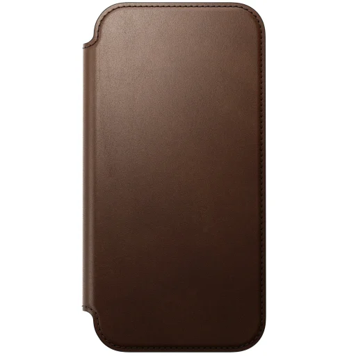 iPhone 18 Pro Max / 17 Pro Max hnedé Nomad Modern Leather Folio otváracie kožené puzdro - 6