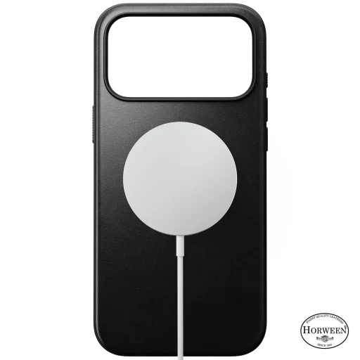 Apple iPhone 18 Pro Max / 17 Pro Max čierne (Horween) Nomad Modern Leather puzdro z pravej kože - 3