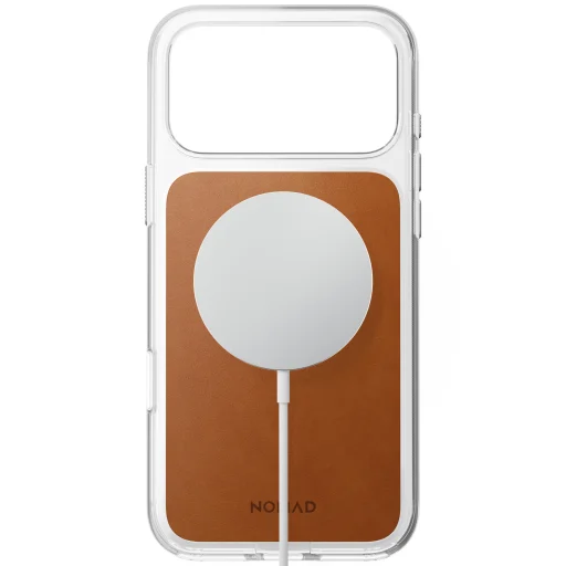 iPhone 18 Pro Max / 17 Pro Max sedlová hnedá (Horween) Nomad Clear Leather prémium kožené ochranné puzdro - 2