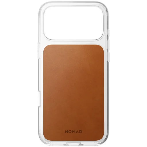 iPhone 18 Pro Max / 17 Pro Max sedlová hnedá (Horween) Nomad Clear Leather prémium kožené ochranné puzdro - 4