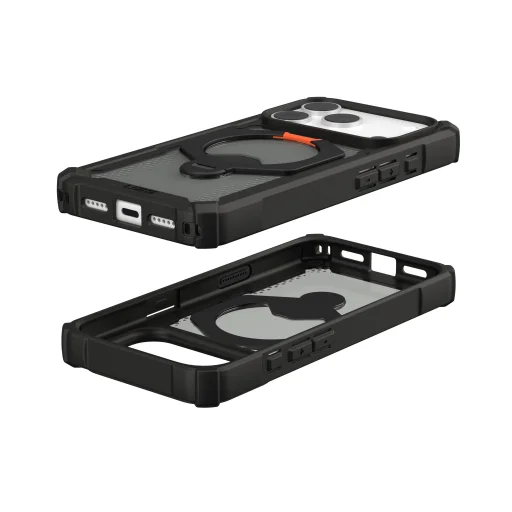 iPhone 18 Pro / 17 Pro fekete/narancssárga UAG Plasma XTE 360 MagSafe tok - 20