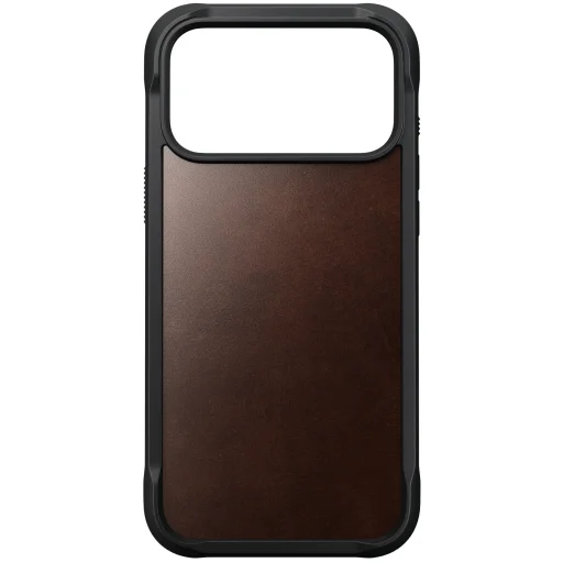 iPhone 18 Pro Max / 17 Pro Max Nomad Rugged ochranný kryt z pravej kože, rustikálna hnedá (Horween) - 4
