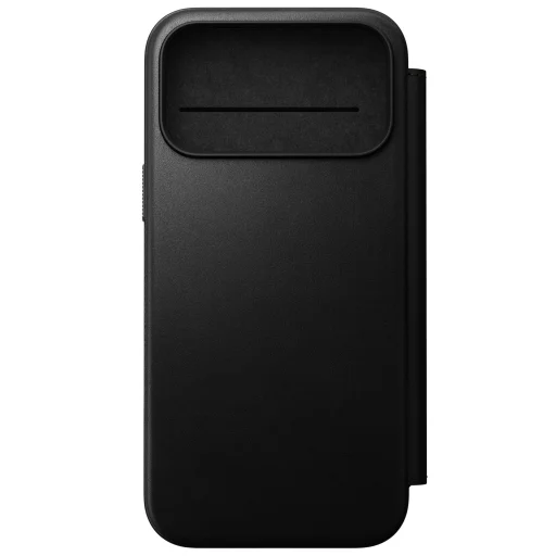 iPhone 18 Pro Max / 17 Pro Max čierne Nomad Modern Leather Folio prémiové kožené vyklápacie puzdro - 3