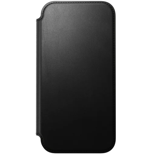iPhone 18 Pro Max / 17 Pro Max čierne Nomad Modern Leather Folio prémiové kožené vyklápacie puzdro - 6
