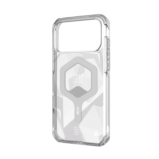 iPhone 18 Pro Max / 17 Pro Max áttetsző jég/füstszürke UAG Plyo MagSafe ütésálló tok - 5