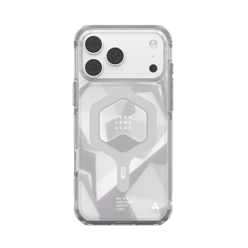 iPhone 18 Pro Max / 17 Pro Max áttetsző jég/füstszürke UAG Plyo MagSafe ütésálló tok - 14