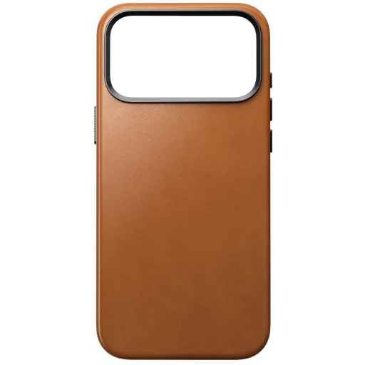 iPhone 18 Pro Max / 17 Pro Max Nomad Traditional valódi bőr hátlaptok, nyeregbarna (Horween) - 4