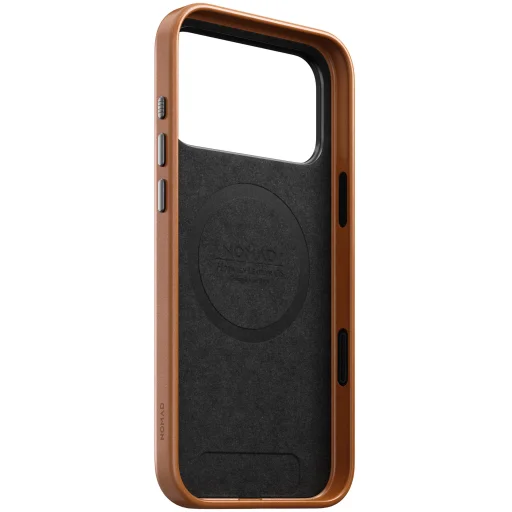 iPhone 18 Pro Max / 17 Pro Max Nomad Traditional valódi bőr hátlaptok, nyeregbarna (Horween) - 7