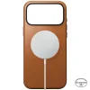 iPhone 18 Pro Max / 17 Pro Max sedlovohnedé Nomad Modern Leather Case (Horween) prémiové kožené ochranné puzdro thumbnail