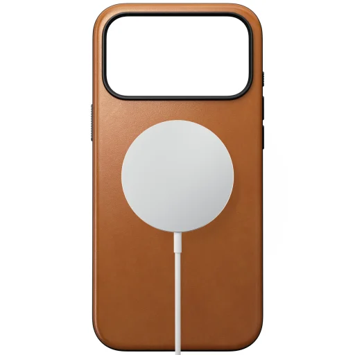 iPhone 18 Pro Max / 17 Pro Max sedlovohnedé Nomad Modern Leather Case (Horween) prémiové kožené ochranné puzdro - 2